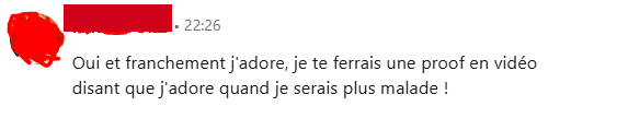 Avis client : il aime assez l’outil pour proposer spontanément d’en faire un témoignage en vidéo.