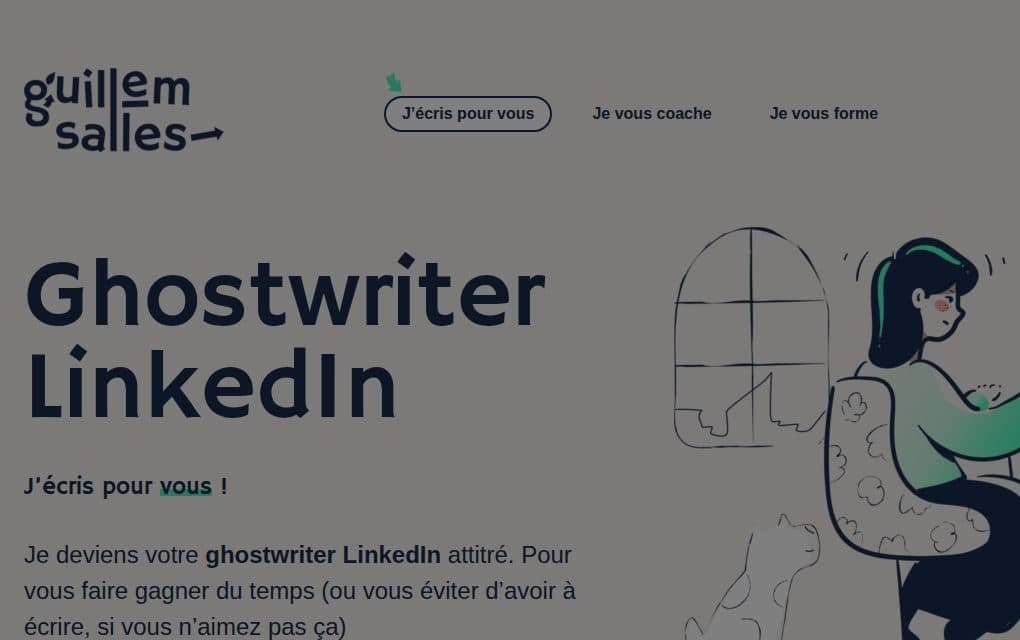 Page ghostwriter LinkedIn de Guillem Salles, pour les dirigeants d’entreprises à impact